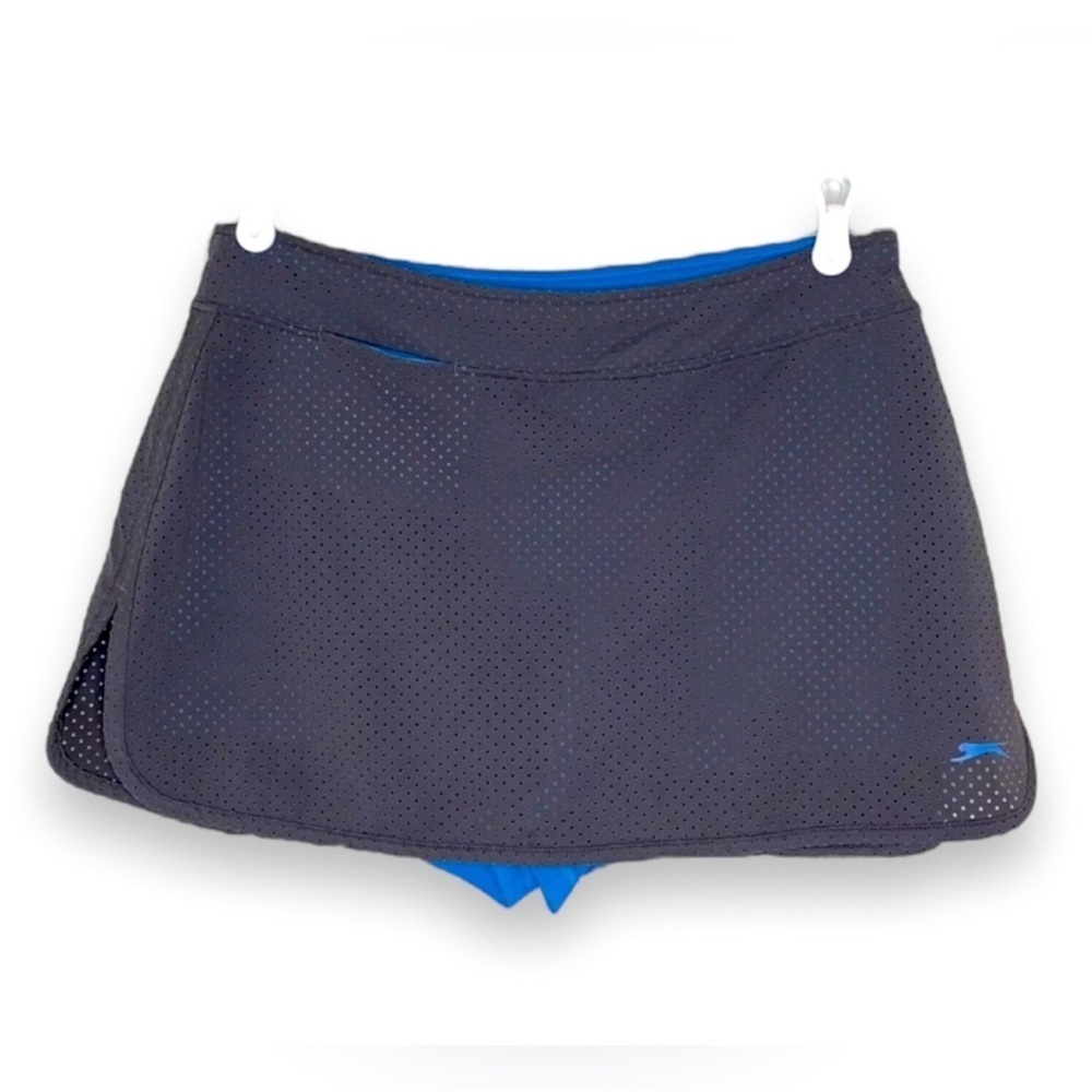 Slazenger Gray and Blue Athletic Skort Size Medium